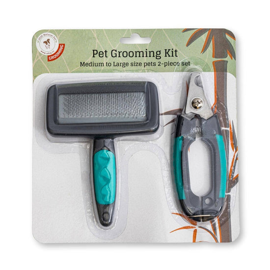 Jojo Modern Pets - 2-in-1 Essential Pet Grooming Kit - Brush & Clippers Set  Image