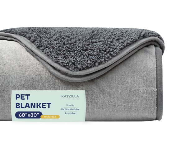Katziela - Premium Waterproof Sherpa Soft Throw Blanket's For Dog & Cat Solid Image