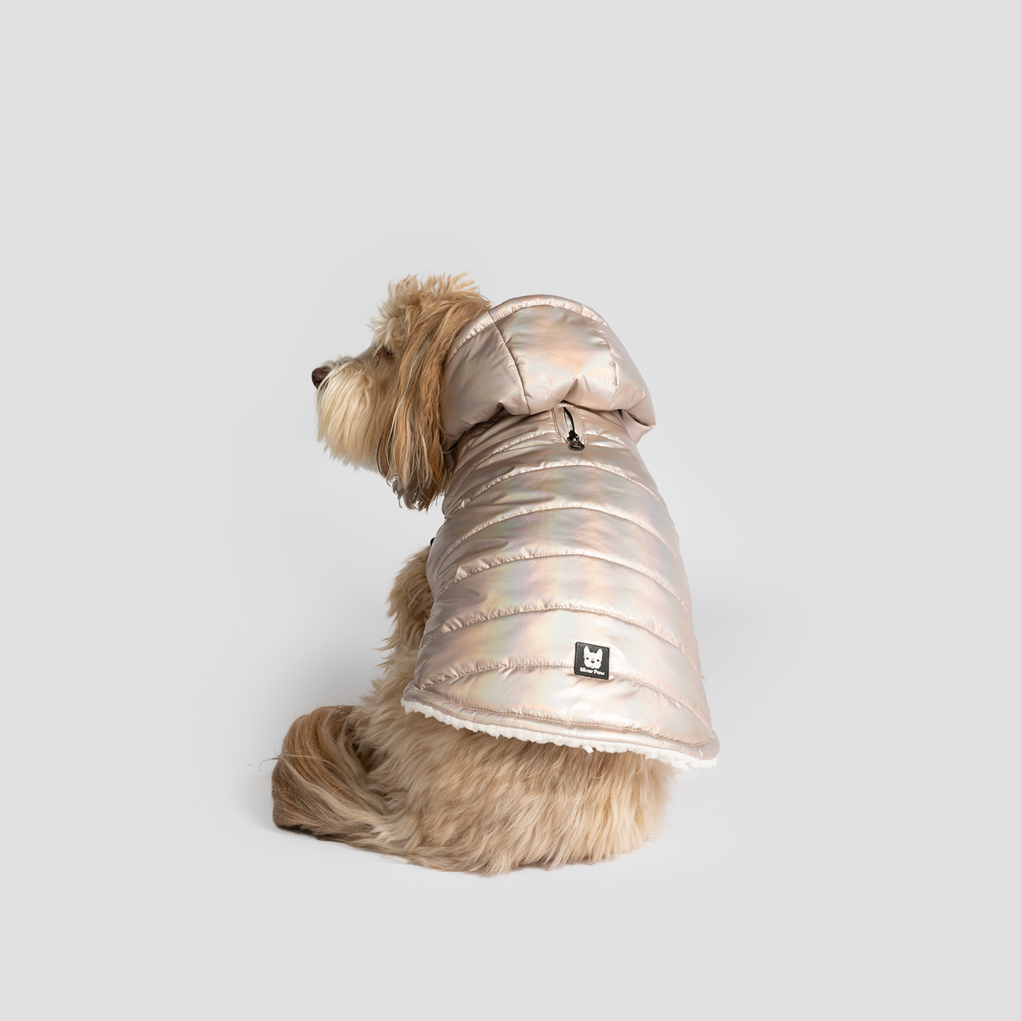 Silver Paw Emma Dog Jacket - Shiny Pink:  Image