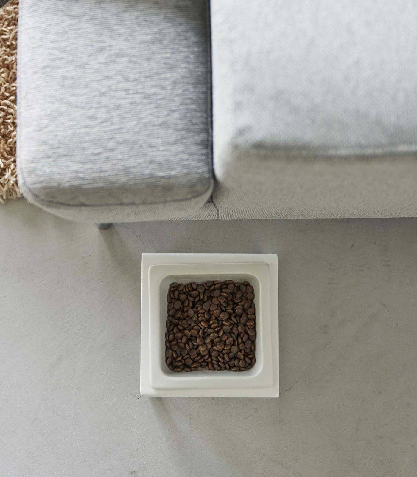 Yamazaki Home - Single Pet Food Bowl- Steel + Ceramic/ Tall  Image