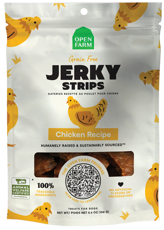 Open Farm Frain Free Jerky Strips Free Run Chicken Image