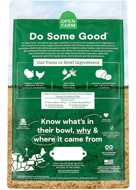 Open Farm Homestead Turkey & Chicken Grain-Free Dry Dog Food  Image