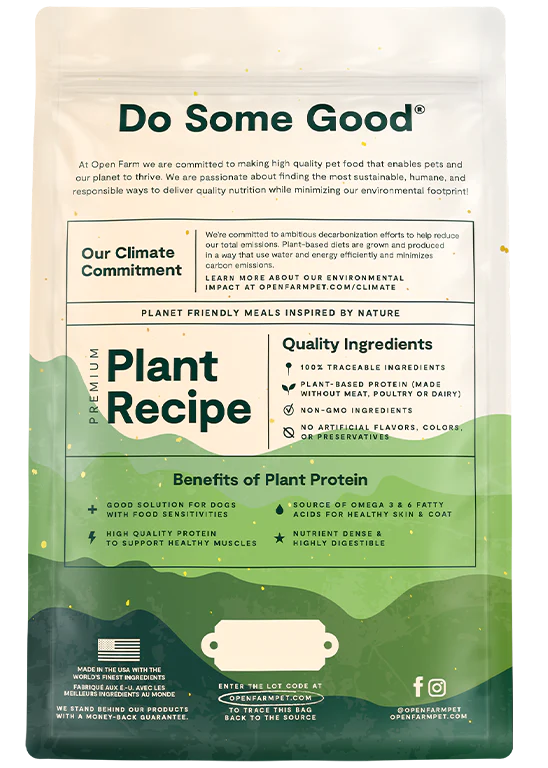 Open Farm Kind Earth Premium Plant Kibble Recipe The Dog Bar