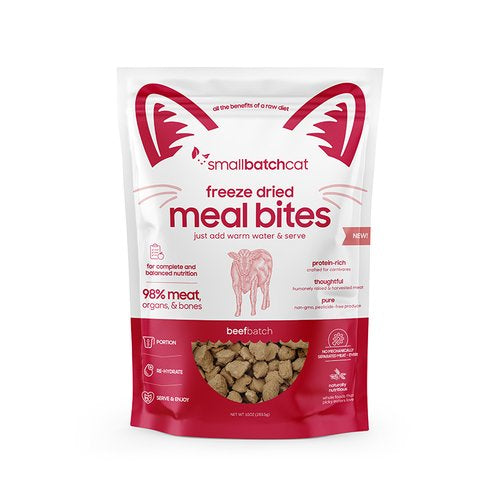 Small Batch Cats Freeze Dried Meal Bites Beef 10 Oz. Image