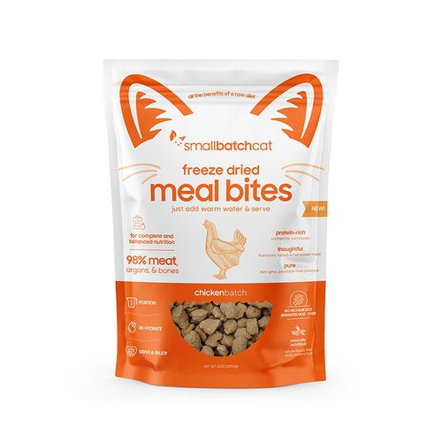 Small Batch Cats Freeze Dried Meal Bites Chicken 10 Oz. Image