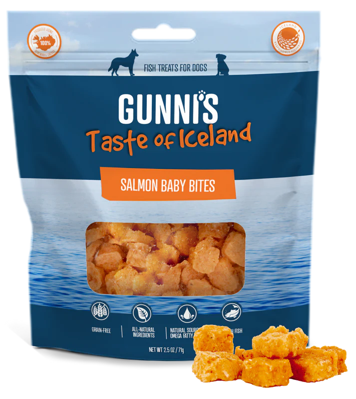 Gunni's A Taste Of Iceland Salmon Baby Bites 2.5 Oz.  Image