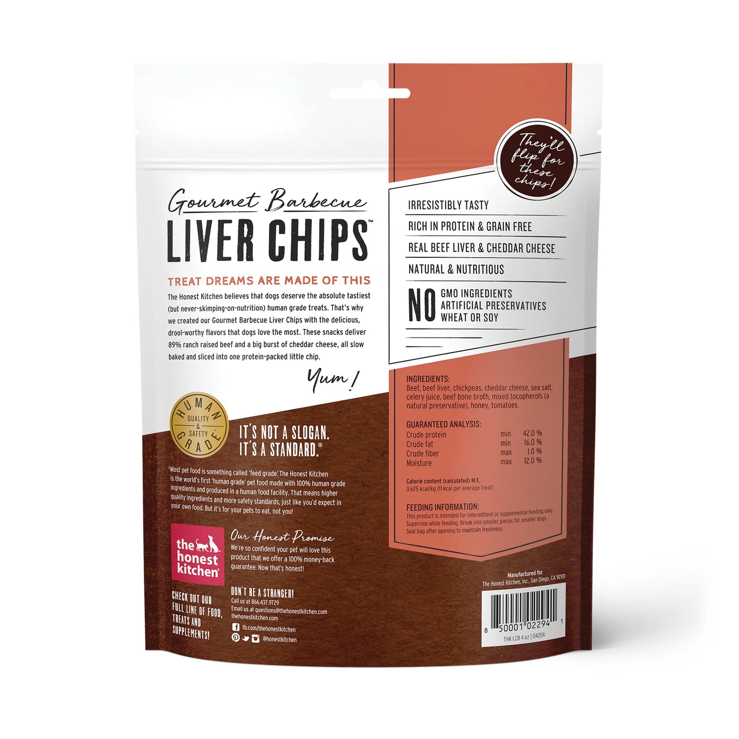 Honest Kitchen Gourmet Barbecue Liver Chips