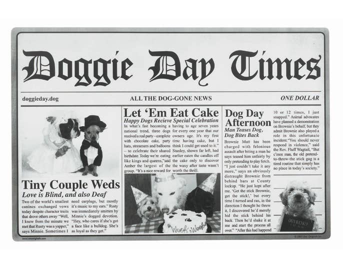 Doggie Day Times Placemat  Image