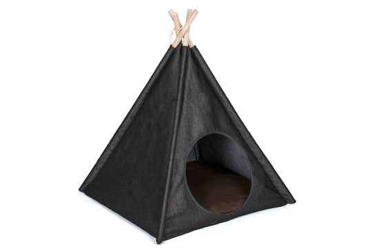 P.L.A.Y. Pet Lifestyle and You - Teepee Tent - Urban Denim 24.8 x 24.8 x 29.1 Image