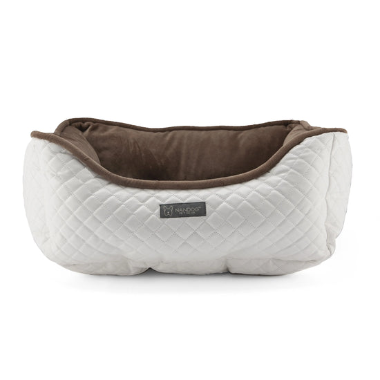 Prive quilted vegan leather bed  Image