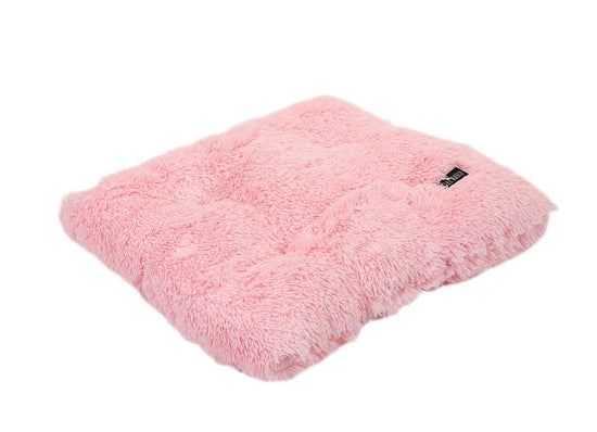 Shag Pillow Bed Light Pink Image