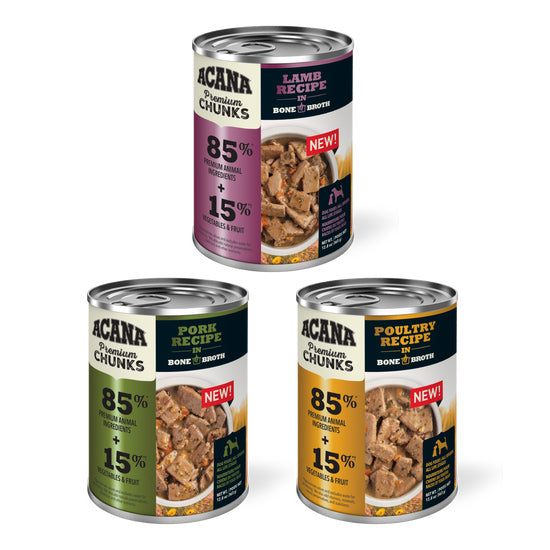 Acana Premium Chunks Canned Dog Food Beef Image