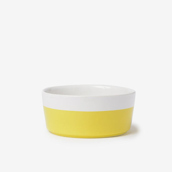 Waggo Color-Dipped Ceramic Bowls Yellow Image