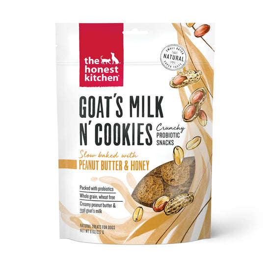 The Honest Kitchen Goat's Milk n' Cookies Treats Peanut Butter & Honey Image