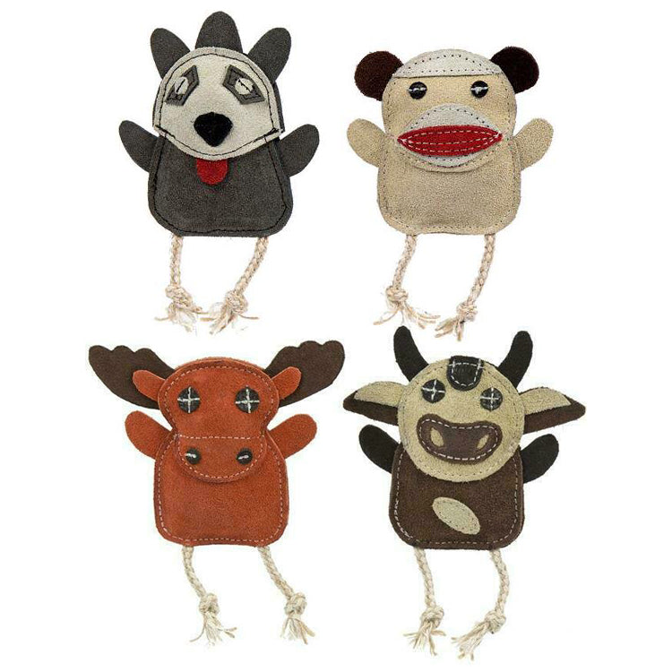 HuggleHounds Wee Leather 2-Pack Toys  Image