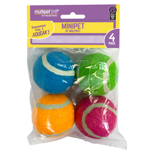 Minipet Squeaky Tennis Balls Toys  Image