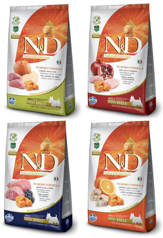 Farmina N&D Pumpkin Grain-Free for Adult Mini Breeds Dry Dog Food  Image