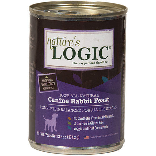 Nature's Logic Rabbit Canned Dog Food  Image