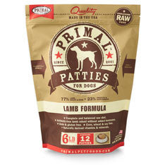 Primal Raw Patties for Dogs Lamb Image