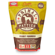 Primal Raw Patties for Dogs Rabbit Image