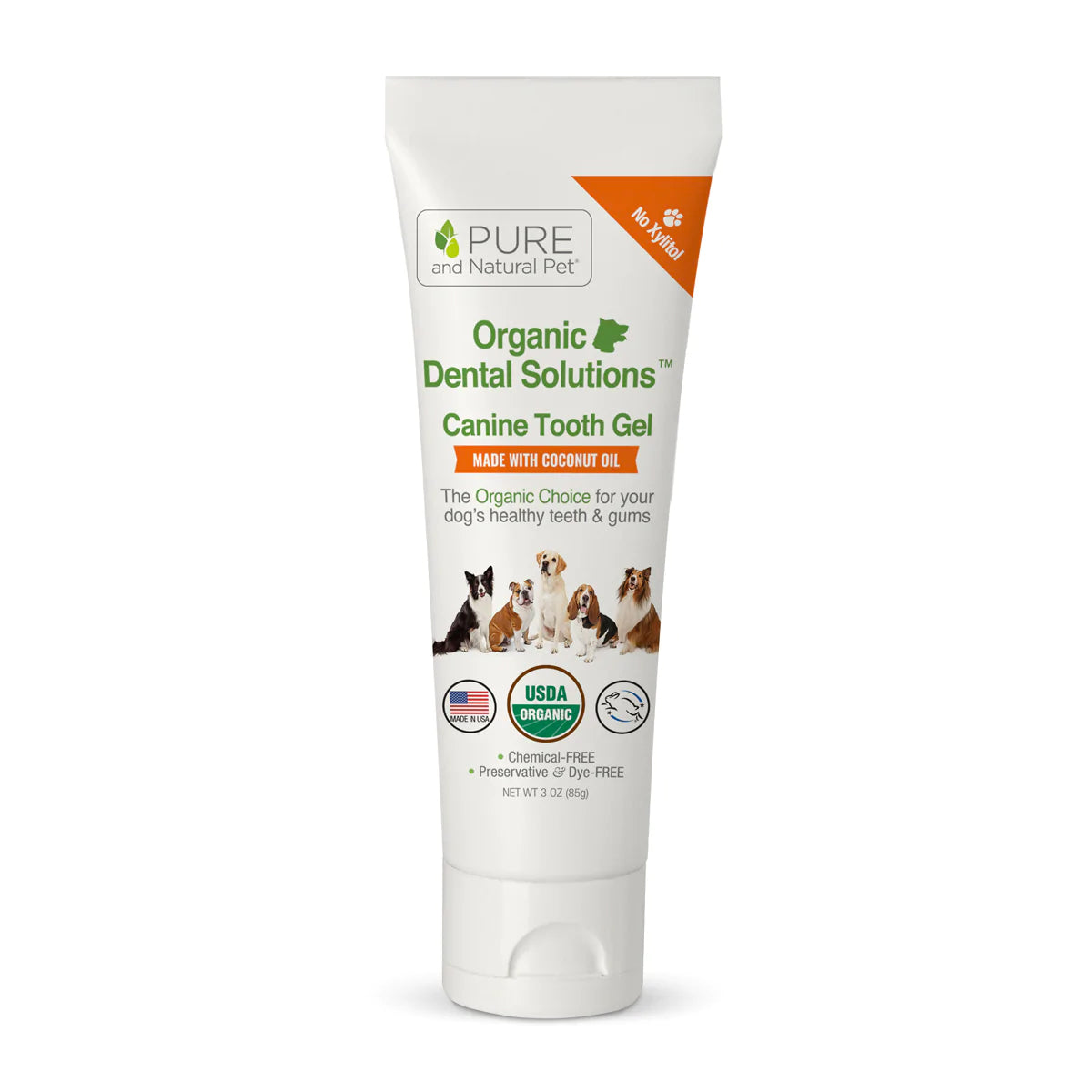 Pure and Natural Pet Organic Dental Solutions Canine Tooth Gel  Image