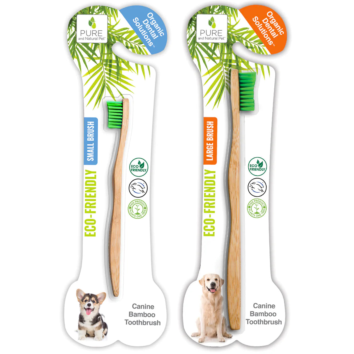 Pure and Natural Pet Organic Bamboo Toothbrushes  Image