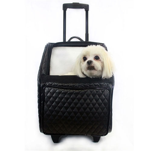 Rio Quilted Wheeled Pet Carrier  Image