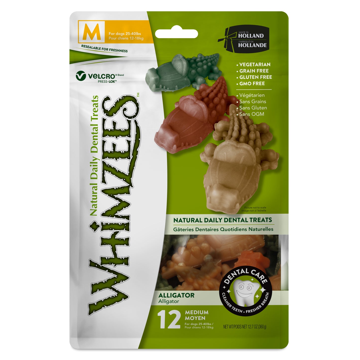 Whimzees Alligator Dental Chews Small (24-Pack) Image