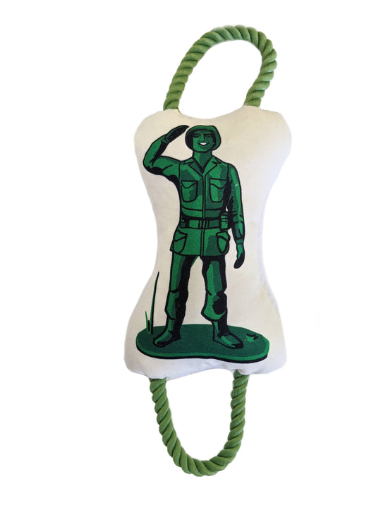 Retro Army Plush Dog Toys Soldier Image
