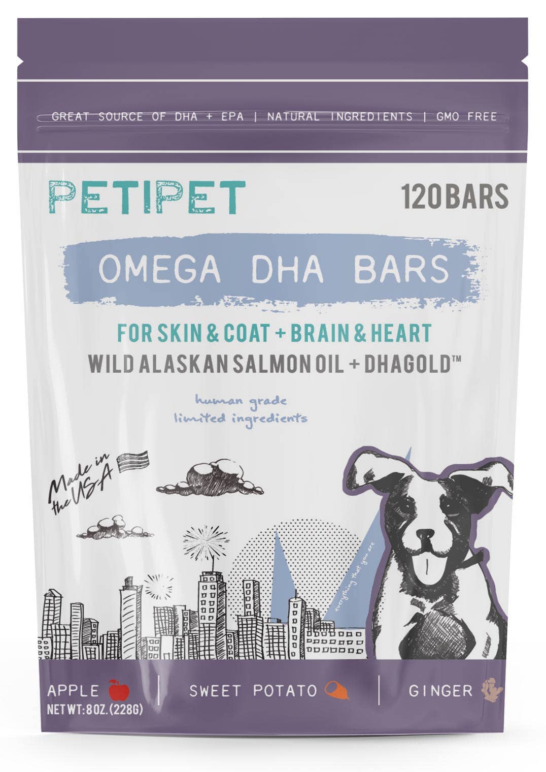 PetiPet Omega DHA Bars for Skin & Coat Treats  Image