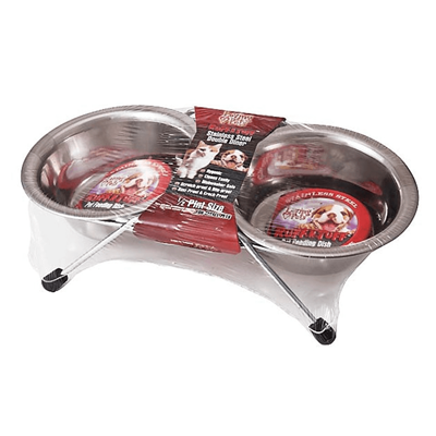 Loving Pets Stainless Steel Double Diner  Image