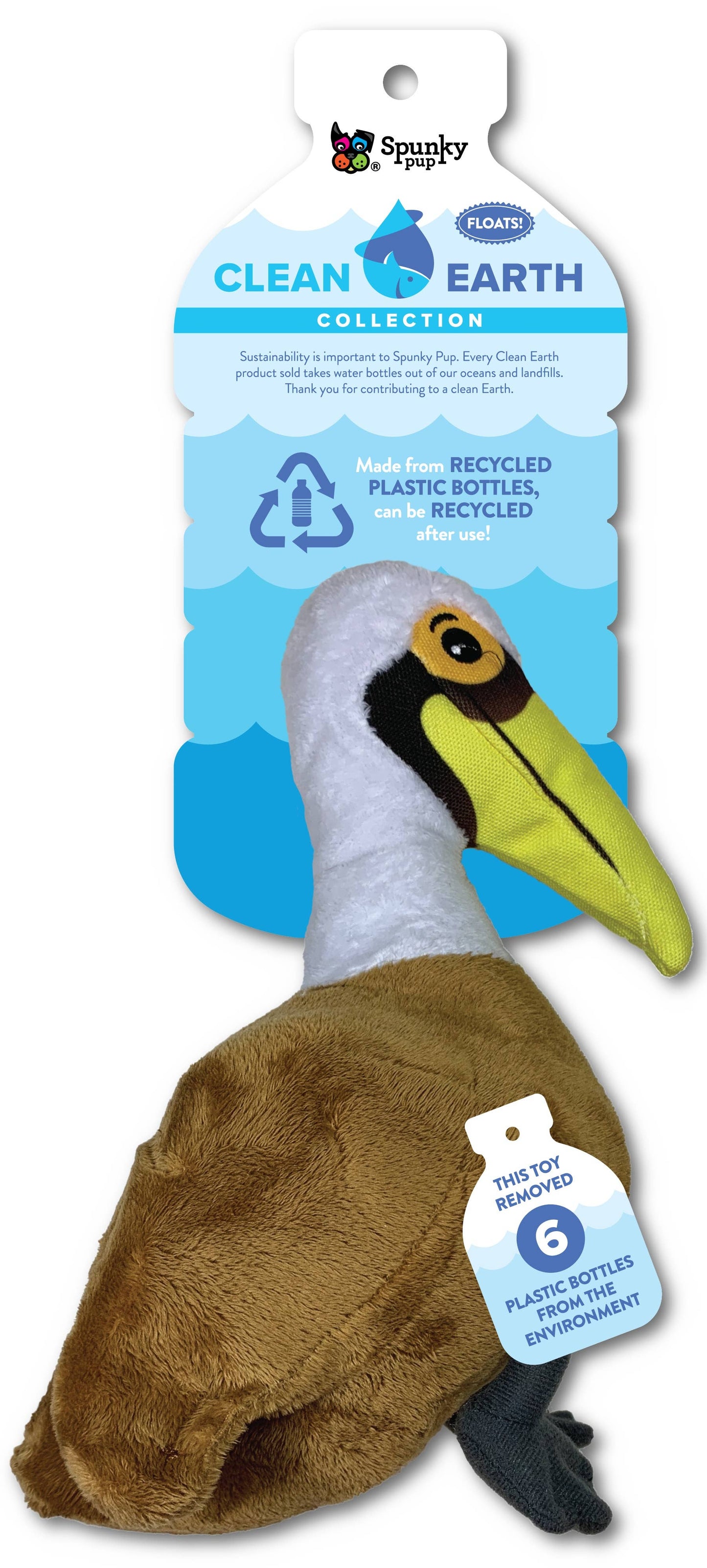 Spunky Pup - Clean Earth Recycled Plush Toys - 100% Sustainable