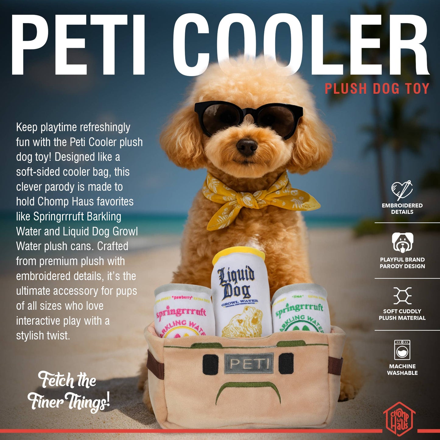 Chomp Haus - Peti Cooler – Plush Designer Dog Toy Cooler Image