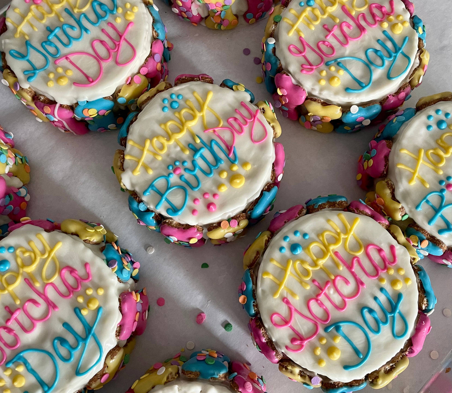 YumYum4DOGS - Confetti Mini Bones birthday doggie cake treats Image