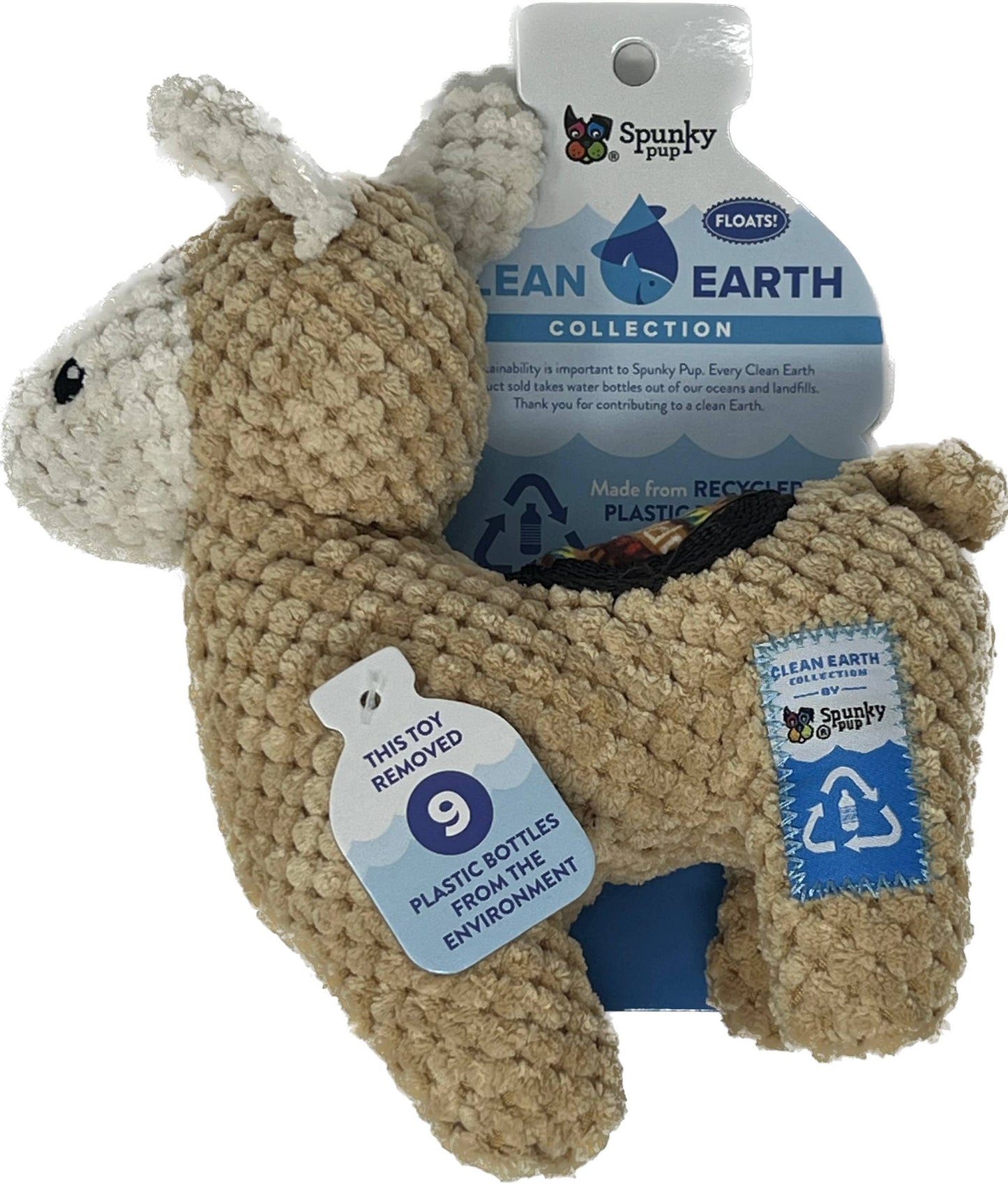 Spunky Pup - Clean Earth Recycled Plush Toys - 100% Sustainable: Small / Hammerhead Shark  Image