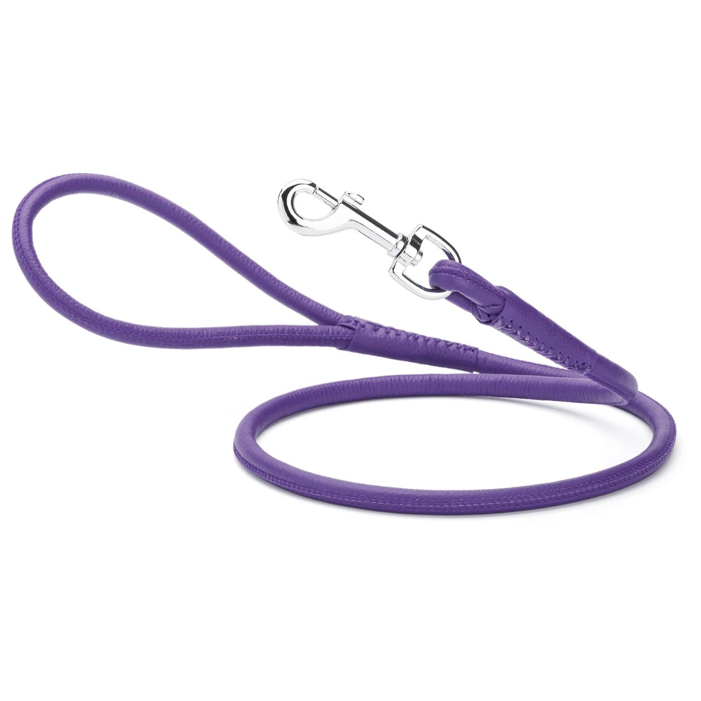 Dogline - Soft Leather Round Lead