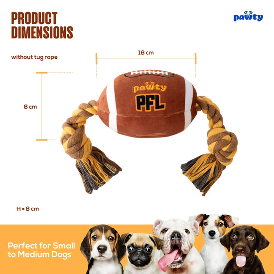 PAWTY Dog Toys - PAWTY FOOTBALL Image