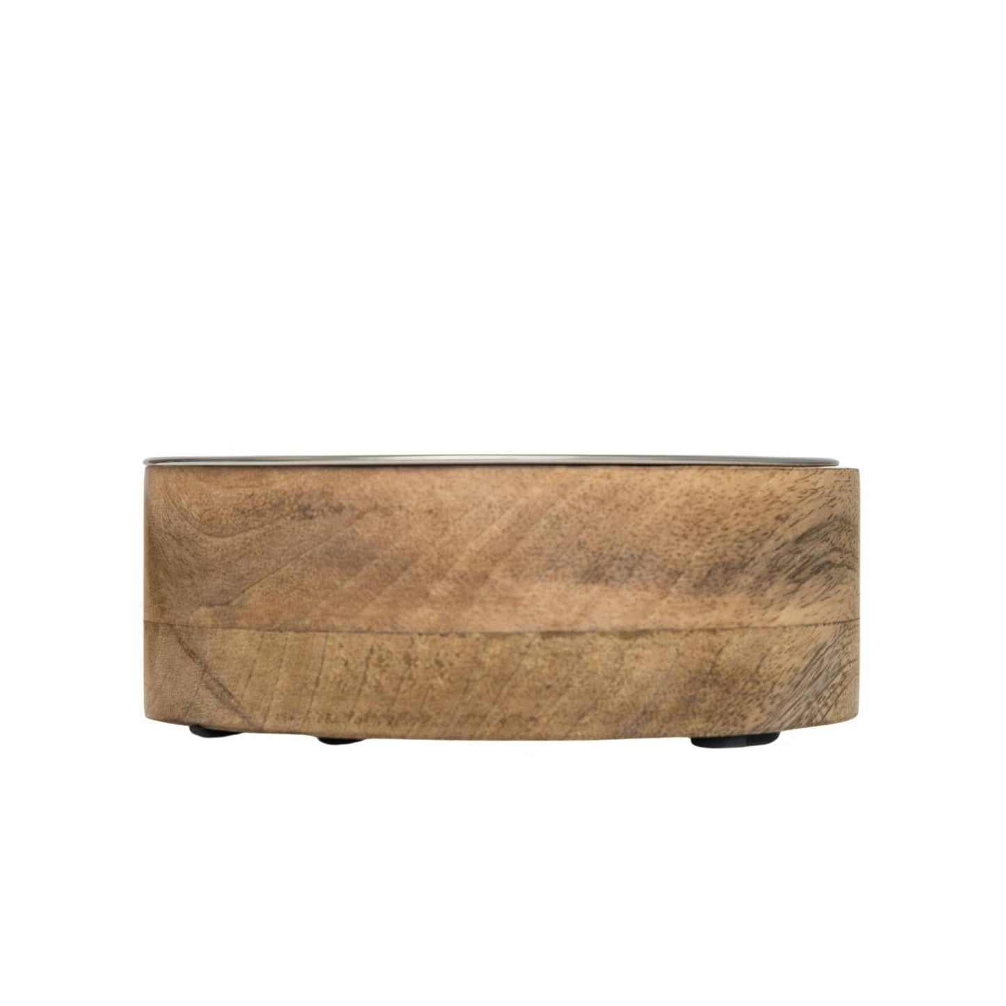 Jojo Modern Pets - Stainless Steel Dog Bowl with Cylindrical Mango Wood Holder Image