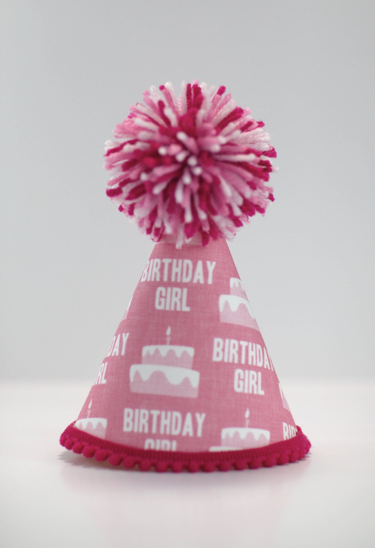 Pup Party Hats - Birthday Girl Pink Ink Party Hat