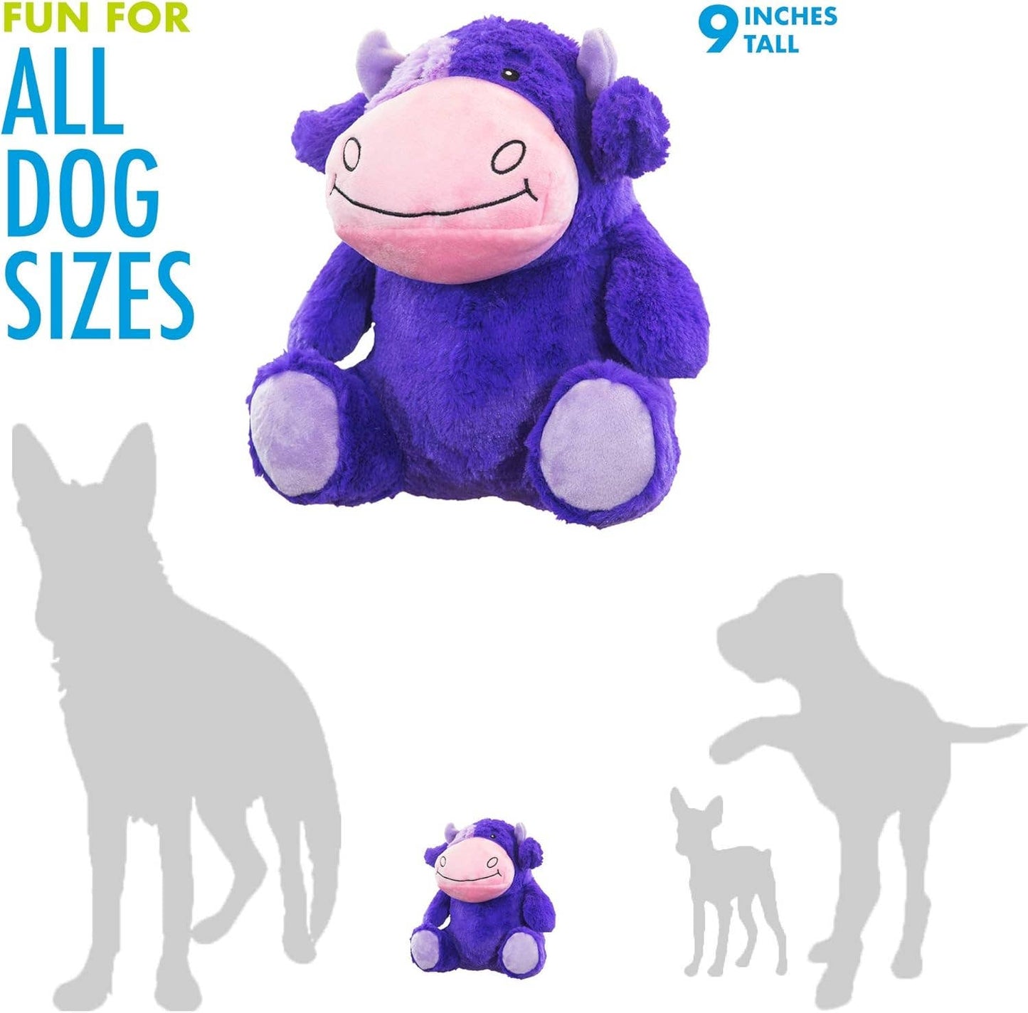 Caitec Inc - Small Chuckles 2.0 Cow Dog Toy Image