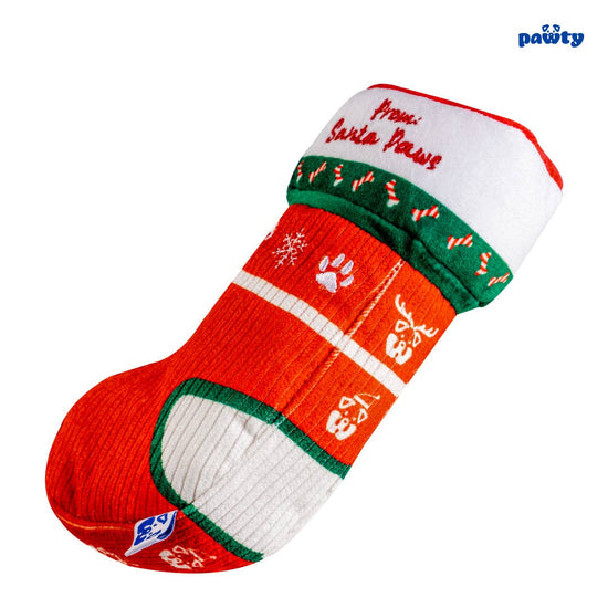PAWTY Dog Toys - Christmas Sock Image