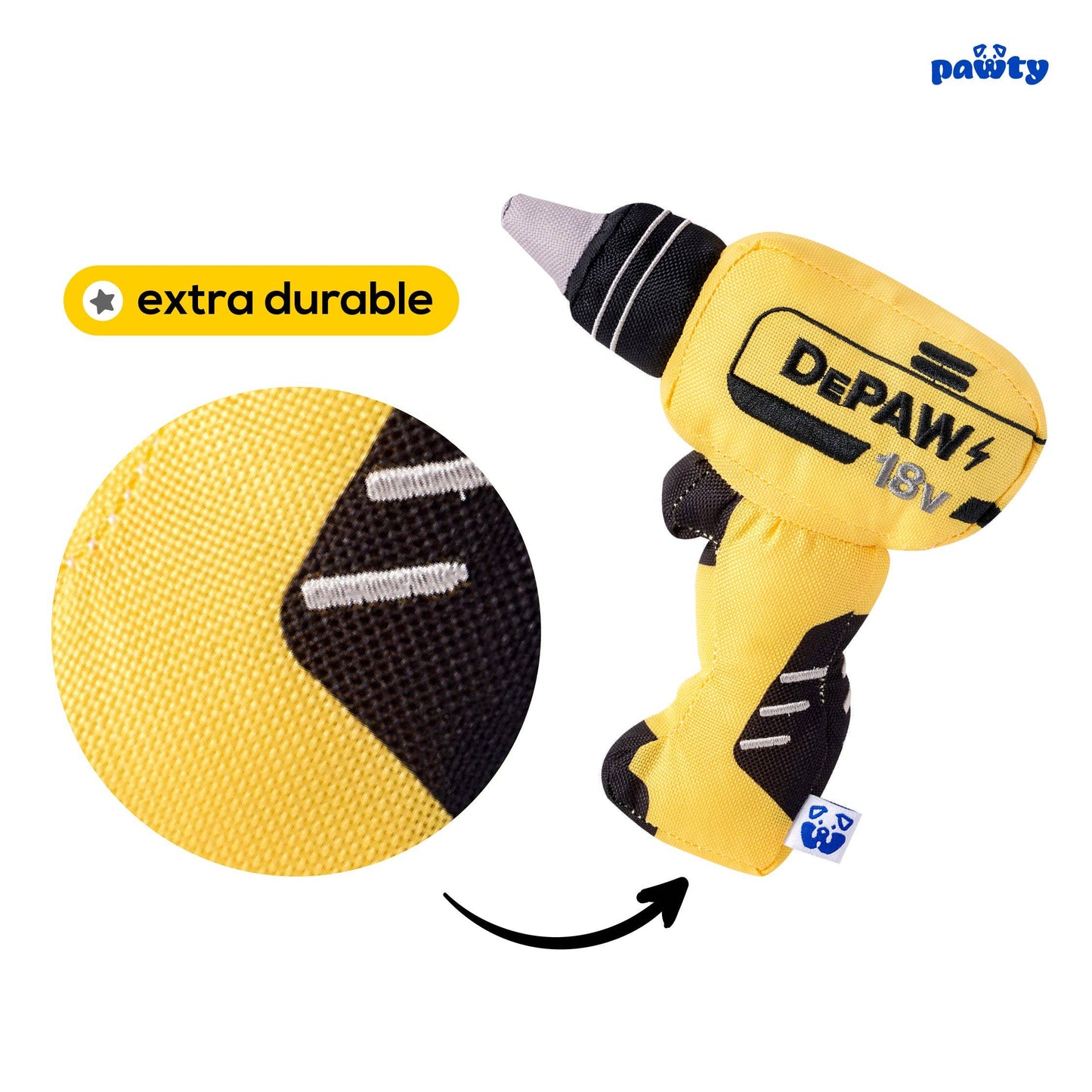 PAWTY Dog Toys - Paw-er Drill Image