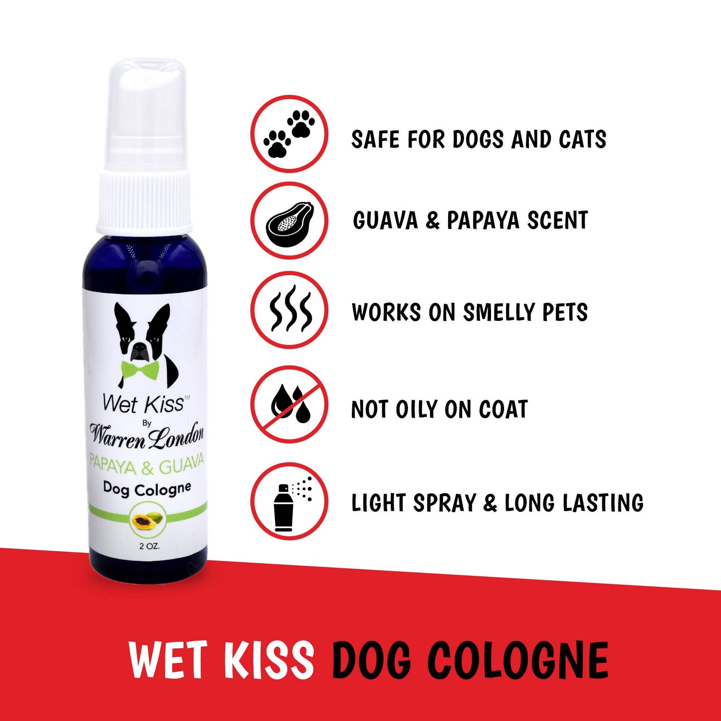 Warren London Dog Products - Wet Kiss Dog Cologne - 2 oz Image