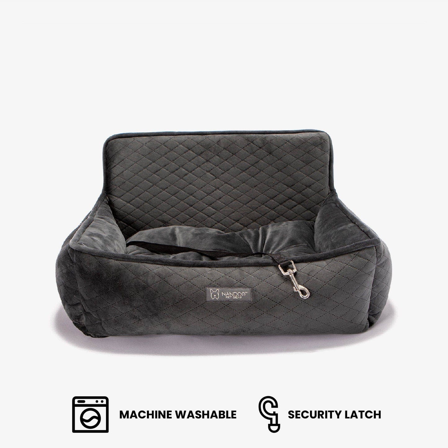 Nandog Pet Gear - The Car Seat Gray M Image