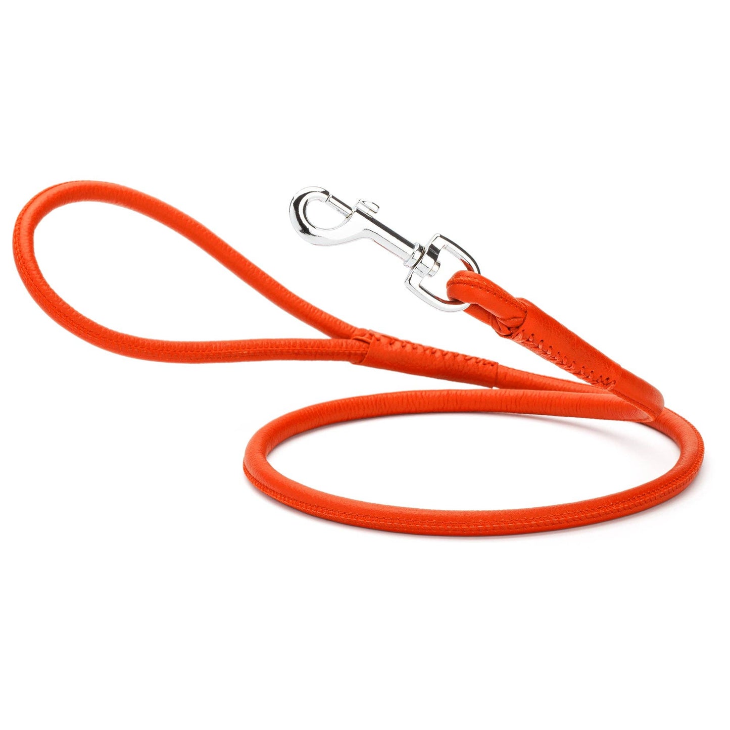 Dogline - Soft Leather Round Lead