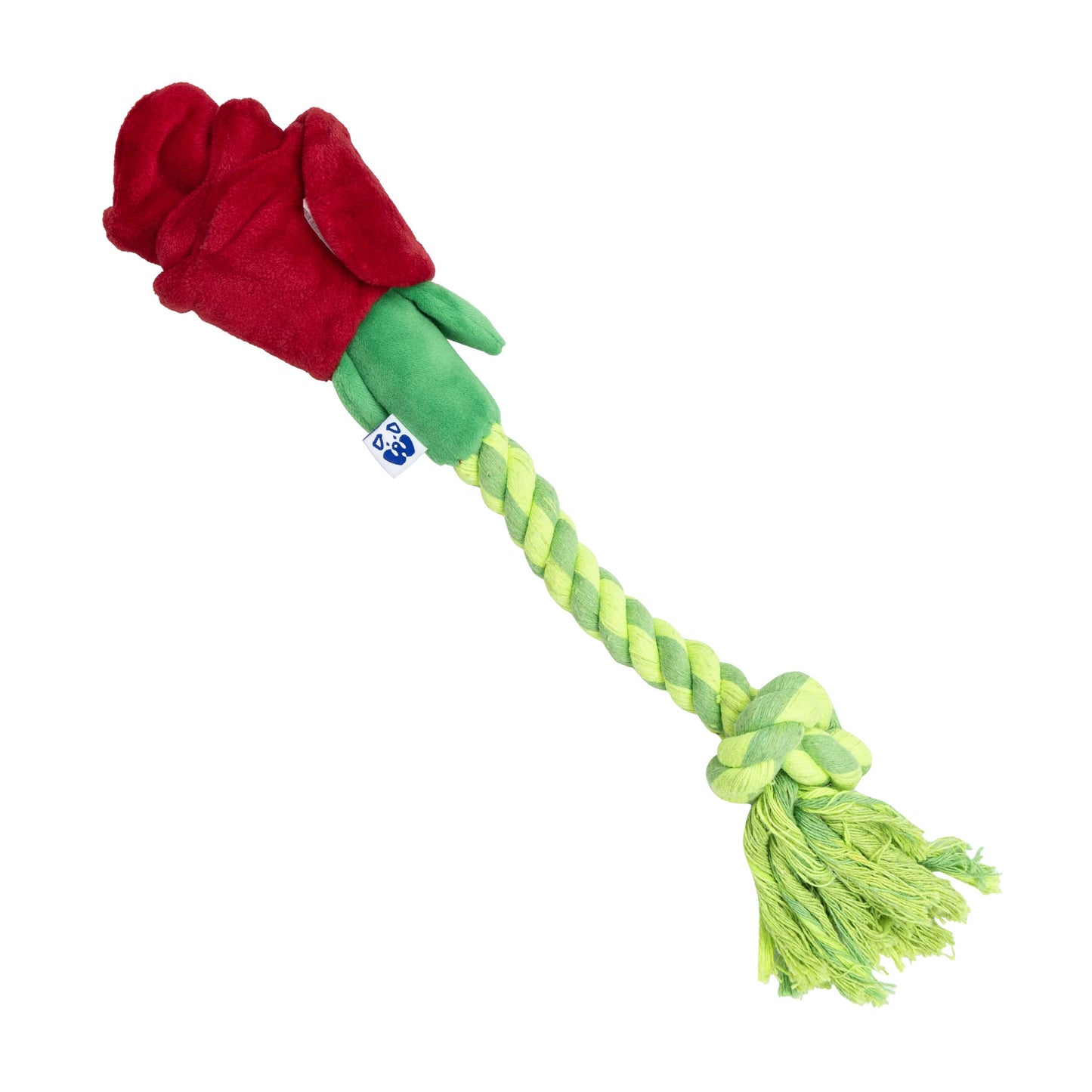 PAWTY Dog Toys - Tug & Treat Rose Tug Rope Dog Toy Image