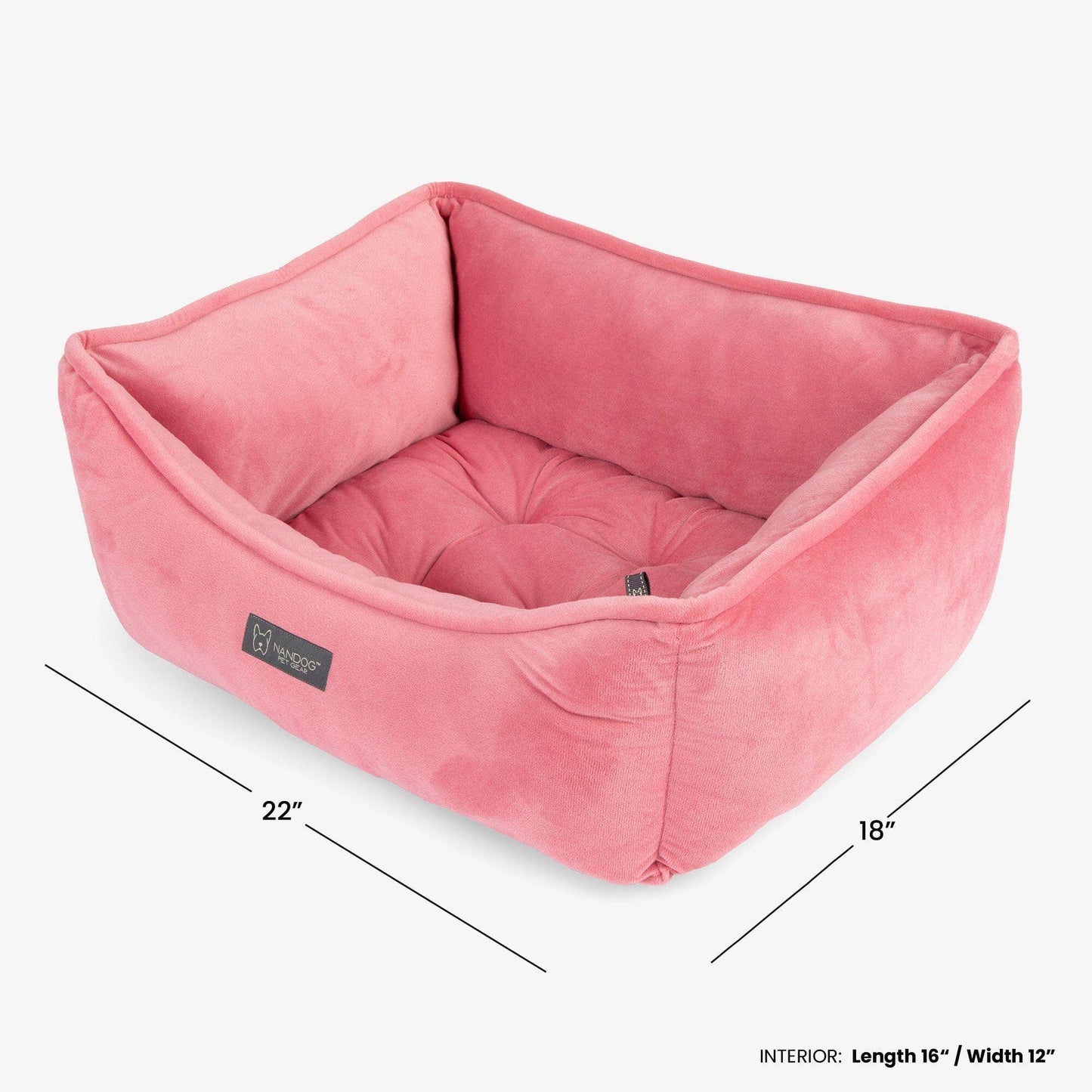 Nandog Pet Gear - Signature Bed in Electric Pink Image
