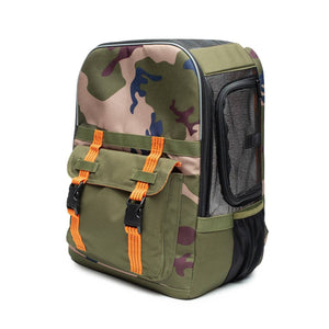 ROVERLUND - READY-FOR-ADVENTURE PET BACKPACK Camo/Orange Image