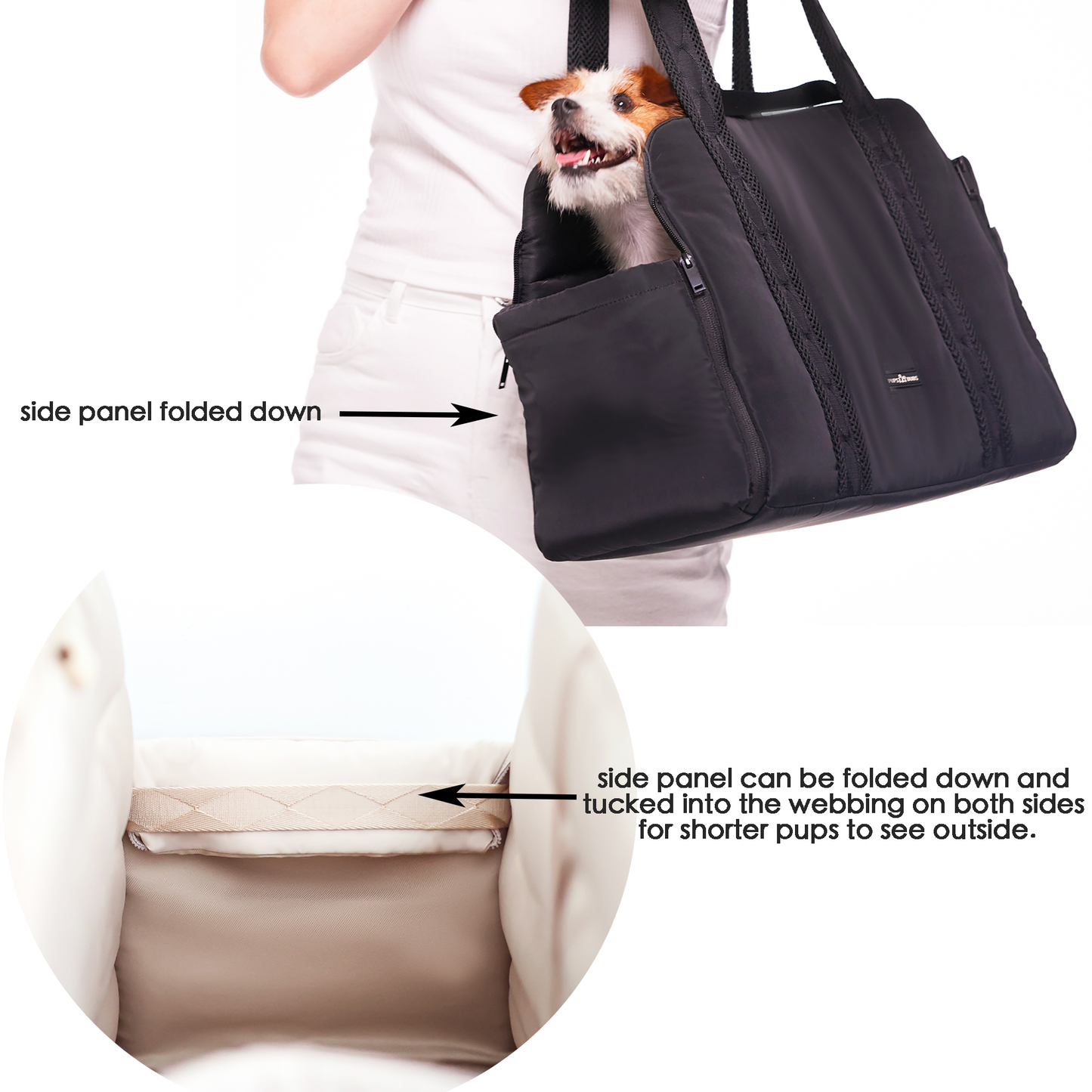Pups & Bubs - Everywhere Convertible Tote Bag | Dog Carrier | 2 Colors Image