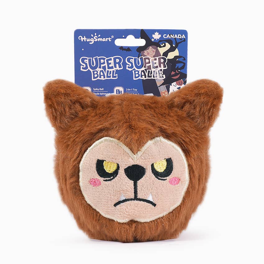 Hugsmart Products Inc - HugSmart Pet - Howloween Night | Werewolf - Dog Ball Toy Image